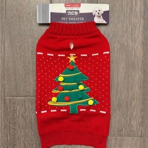 Holiday Dog Sweater with Christmas Tree